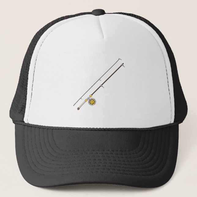 Fishing Pole Trucker Hat (Front)