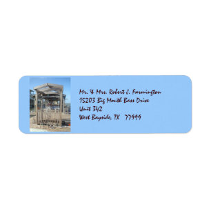 Fishing Poles Custom Avery Label Return Address Label