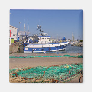 Fishing port at La Turballe in France Magnet