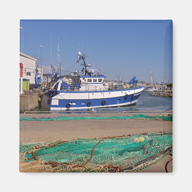 Fishing port at La Turballe in France Magnet (Front)