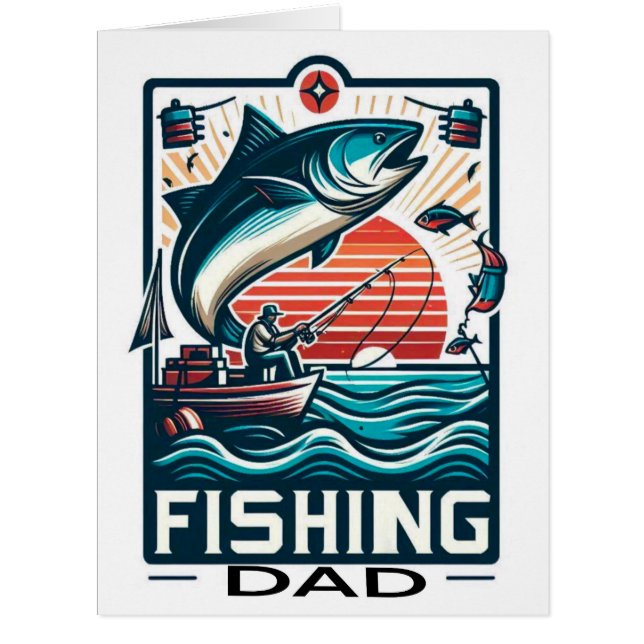 Fishing poster, card (Front)