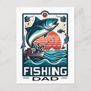 Fishing poster, card