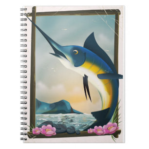 Fishing poster notebook
