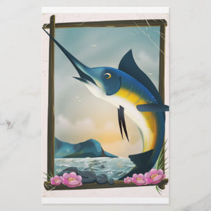 Fishing poster stationery