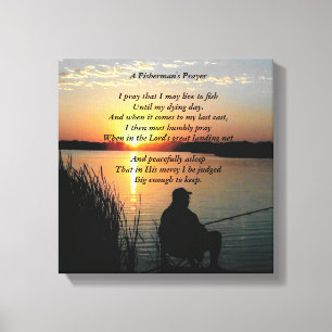 Fishing Prayer Canvas Print