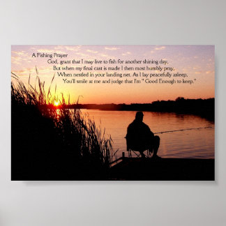 Fishing Prayer Poster