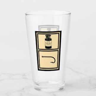 Fishing Pub Glass, Beer, Gift For Him, Fisherman Glass