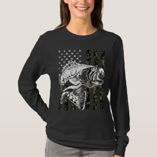 Fishing Pullover Camouflage American flag Fisherma