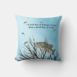 FISHING QUOTE OUTDOOR PILLOW