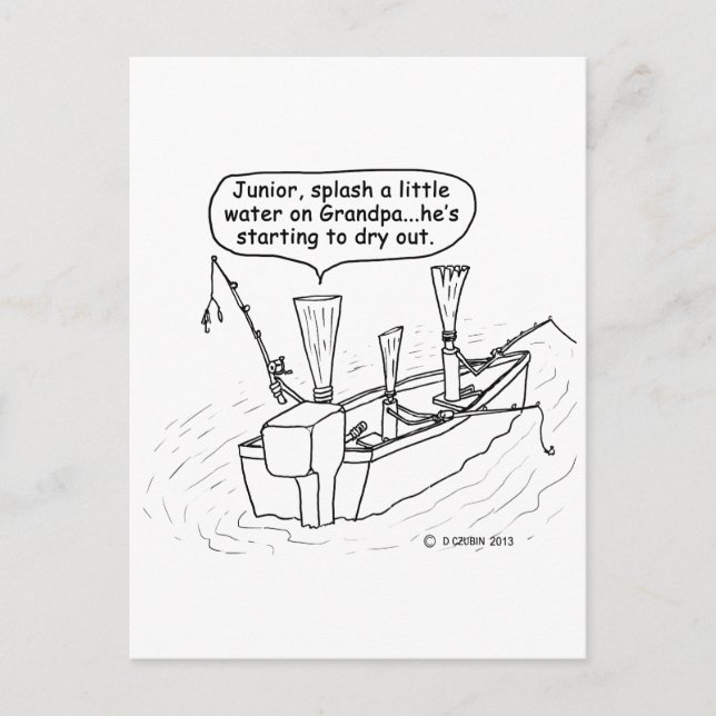 Fishing Reeds Postcard (Front)