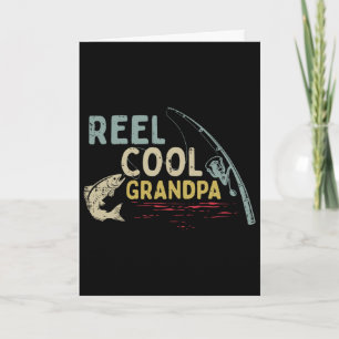 Fishing Reel Cool Grandpa Funny Grandfather Fisher Card