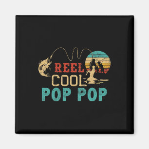 Fishing Reel Cool Pop Pop Father’s Day Gift For Fi Magnet
