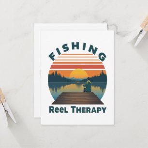 Fishing Reel Therapy Dad Invitation