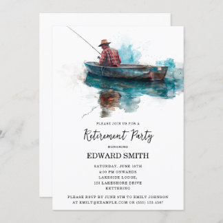Fishing Retirement Party Invitation