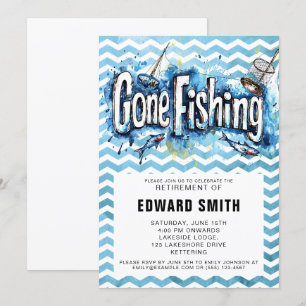 Fishing Retirement Party Invitation