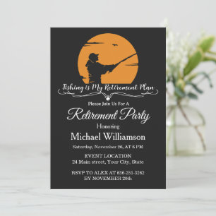Fishing Retirement Party Invitation