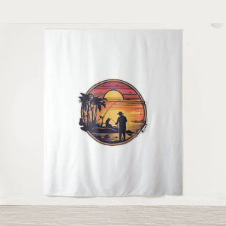 Fishing Retro Fishing Fish Tapestry