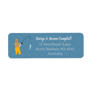 Fishing Return Address Label