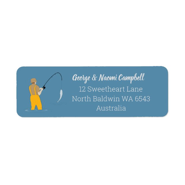 Fishing Return Address Label (Front)
