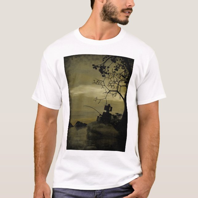 Fishing Robot T-Shirt (Front)