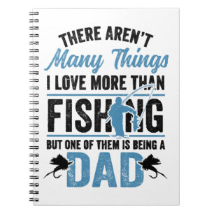 Fishing Rod Fisher Fish Fisherman Fishing Dad Notebook