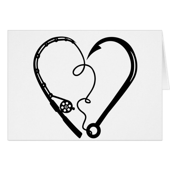 FISHING ROD HEART HOOK (Front Horizontal)