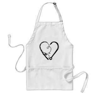 FISHING ROD HEART HOOK STANDARD APRON