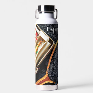 Fishing Rod-Net-Lures design Personalise Water Bottle