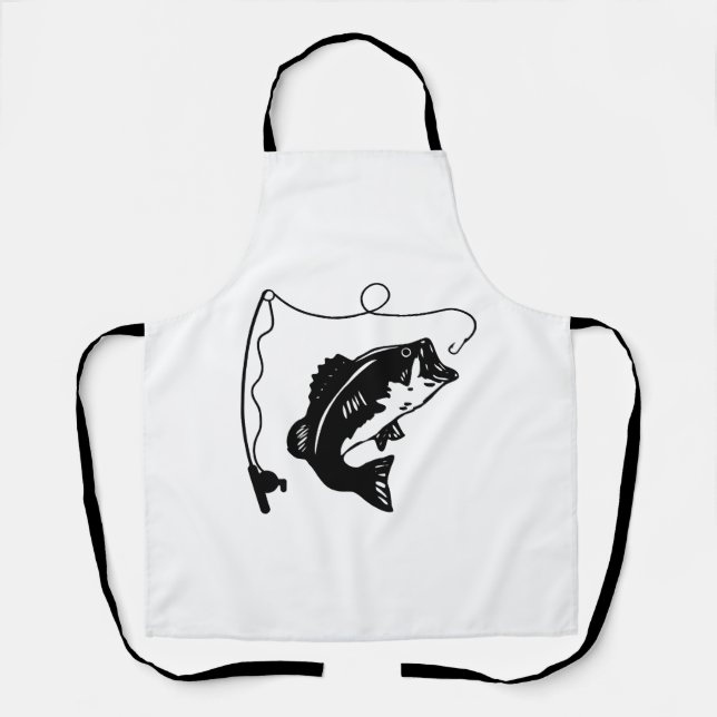 Fishing rod with fish apron (Front)