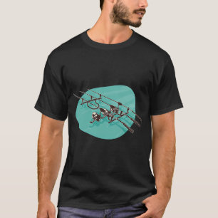 Fishing rods, fish T-Shirt
