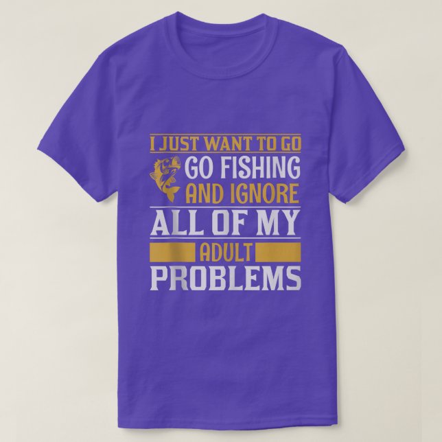 Fishing Rods LoversFunny Fishing SayingsFunny Fish T-Shirt (Design Front)