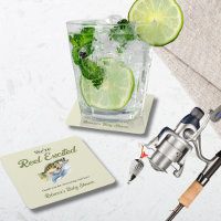 Fishing Sage Green Reel Excited Baby Shower