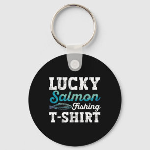 Fishing Salmon Shirt Men Fish Salmon Fisherman Key Ring