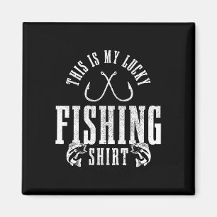 Fishing Saying Angler Gift This Is My Lucky Fishin Magnet