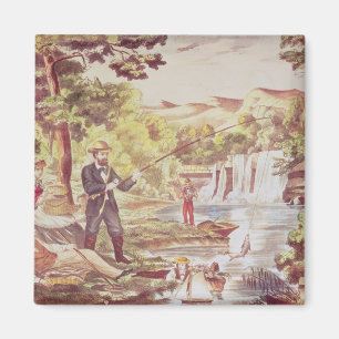 Fishing Scene Magnet