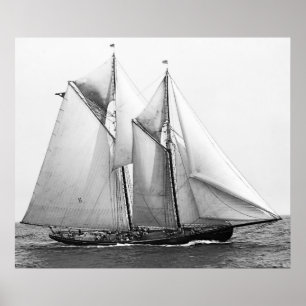 Fishing Schooner Poster