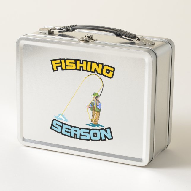Fishing Season Fishing - Fishing Girthday Gift Metal Lunch Box (Front)