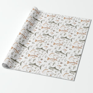 Fishing Seems To Be The Favourite Form Of Loathing Wrapping Paper