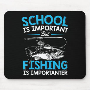 Fishing Shirt Youth Boys Fish Lover Teen Boys Fish Mouse Pad