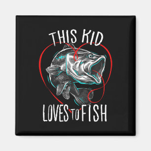 Fishing Shirts Boys This Kid Loves To Fish Magnet