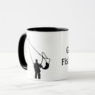 Fishing - Silhouette of Someone Fishing Mug