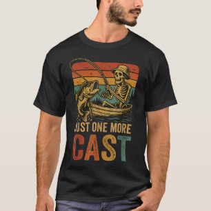 Fishing Skeleton Fish Fisherman Bass Fishing T-Shirt