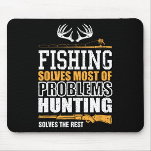 Fishing Solves Most Of My Problems Fishing Solves Mouse Pad
