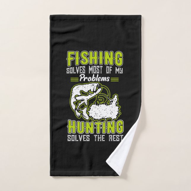 Fishing Solves Most Of My Problems Hand Towel (Hand Towel)