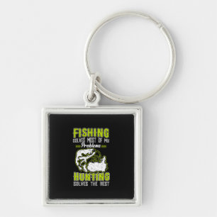 Fishing Solves Most Of My Problems Key Ring