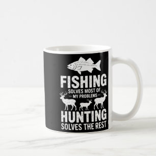Fishing Solves Most of My Problems Quote Coffee Mug