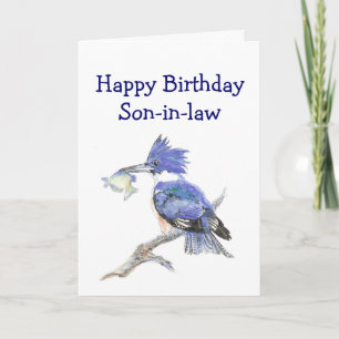 Fishing Son-in-law Birthday Humor The Kingfisher Card