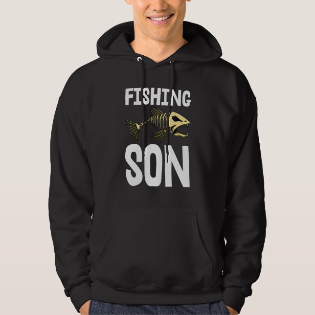 Fishing Son Tee Skeleton Fish Bone Tees Sharp Teet (Front)
