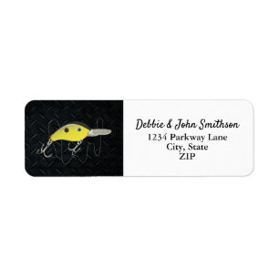 Fishing Sports Charter Crankbait Lure Address Return Address Label