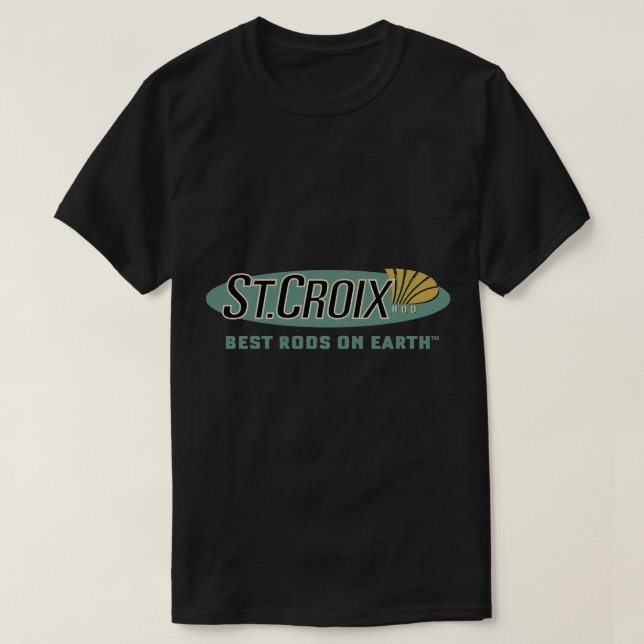 FISHING-ST CROIX LOGO Sticker T-Shirt (Design Front)